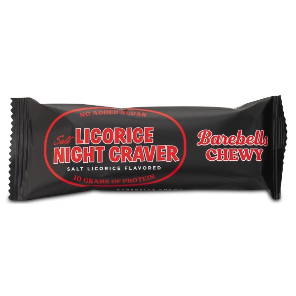 Barebells Chewy, Salt Licorice Night Craver , 40 g | Livsmedel - Godis & Snacks - Godis | Gymkraft