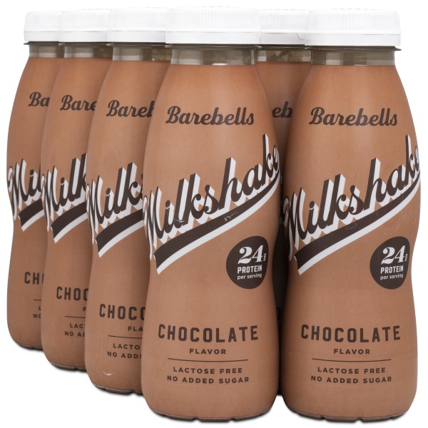 Barebells Milkshake, Chocolate, 8-pack | Träningstillskott - Efter Träning - Färdiga proteinshakes | Gymkraft