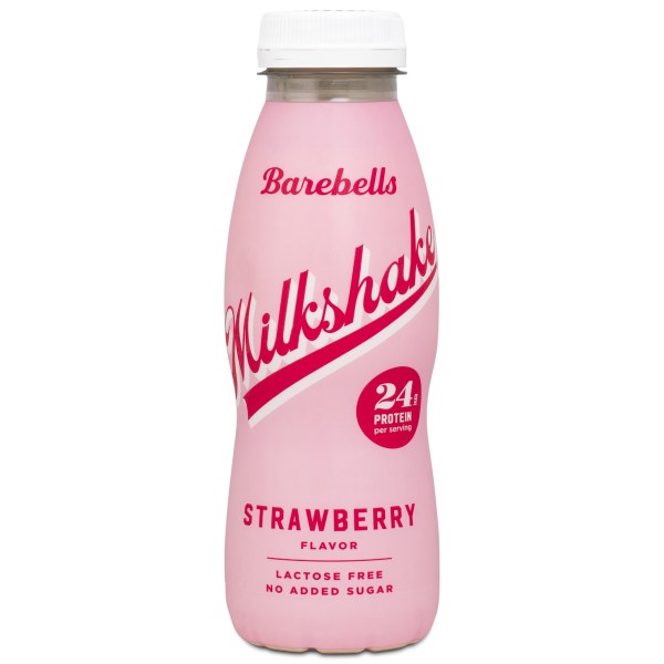 Barebells Milkshake, Strawberry, 330 ml | Träningstillskott - Efter Träning - Färdiga proteinshakes | Gymkraft