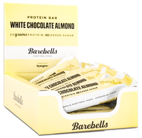 Miniatyrbild Barebells Protein Bar, White Chocolate Almond , 12-pack