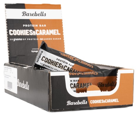 Miniatyrbild Barebells Protein Bar, Cookies & Caramel, 12-pack