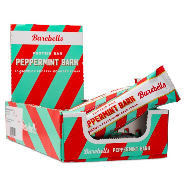 Barebells Protein Bar, Peppermint Bark, 12-pack | Träningstillskott - Efter Träning - Proteinbars | Gymkraft