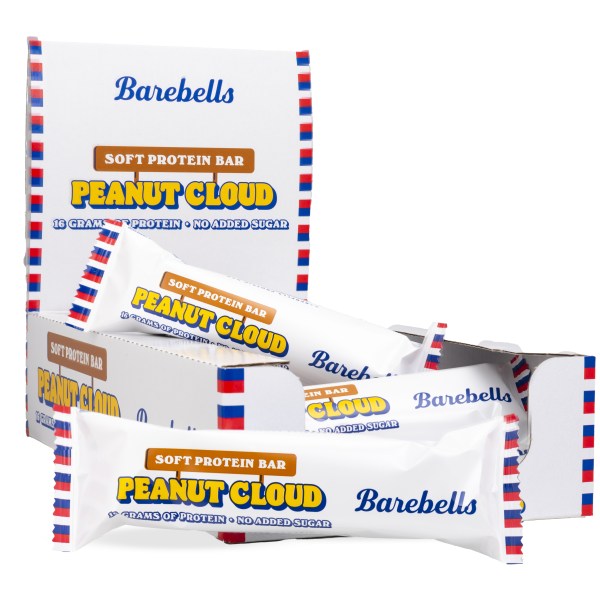 Barebells Soft Protein Bar, Peanut Cloud, 12-pack | Träningstillskott - Efter Träning - Proteinbars | Gymkraft