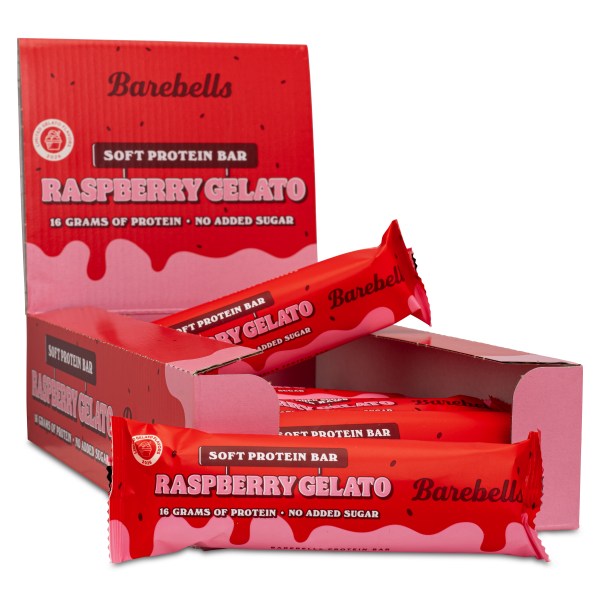 Barebells Soft Protein Bar, Raspberry Gelato, 12-pack
