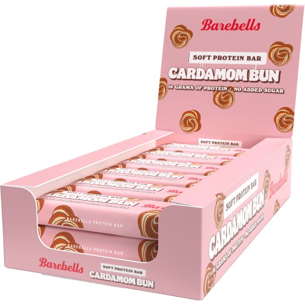 Barebells Soft Protein Bar, Cardemom Bun, 12-pack