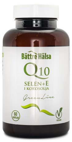 Miniatyrbild B�ttre H�lsa Q10 + Selen + E Green Line, 60 kaps