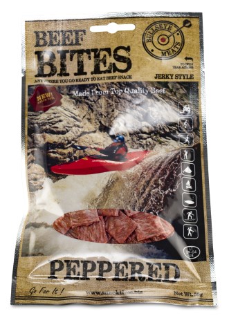 Miniatyrbild Beef Jerky Snacks Beef Bites, Peppered, 50 g