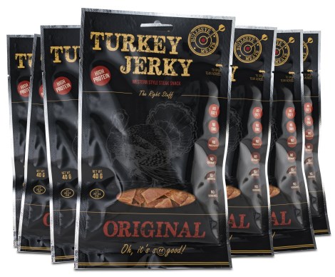 Miniatyrbild Beef Jerky Turkey Jerky Org, 10-pack