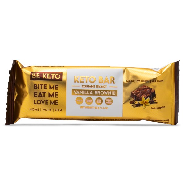 Beketo KETO Bar Soft, Vanilla Brownie, 40 g | Livsmedel - Färdiga mål & Mellanmål - Dietmål | Gymkraft