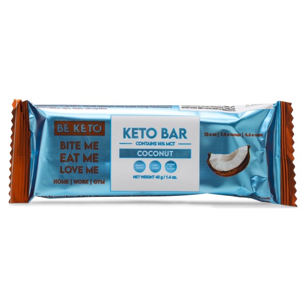 Beketo KETO Bar Soft, Chocolate covered Coconut, 40 g | Livsmedel - Färdiga mål & Mellanmål - Dietmål | Gymkraft