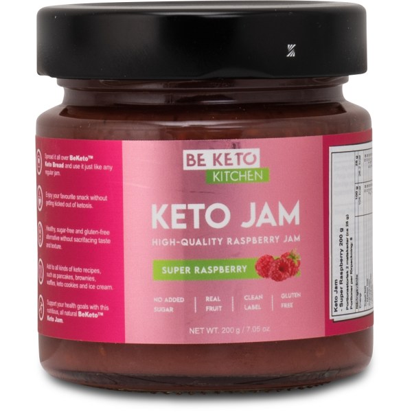 BeKeto KETO Jam, Super Raspberry, 200 g | Livsmedel - Till Skafferiet - Sylt | Gymkraft