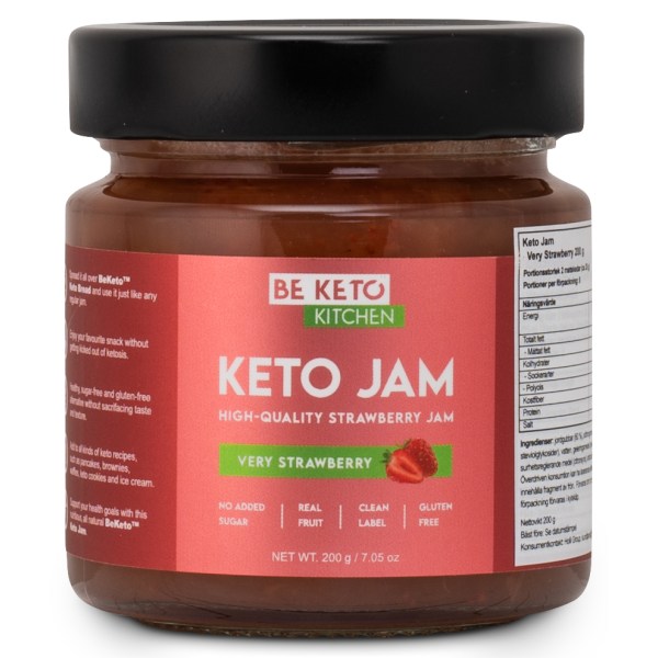 BeKeto KETO Jam, Very Strawberry, 200 g | Livsmedel - Till Skafferiet - Sylt | Gymkraft