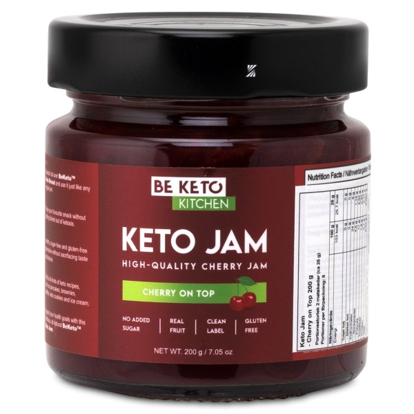BeKeto KETO Jam, Cherry on Top, 200 g | Livsmedel - Till Skafferiet - Sylt | Gymkraft