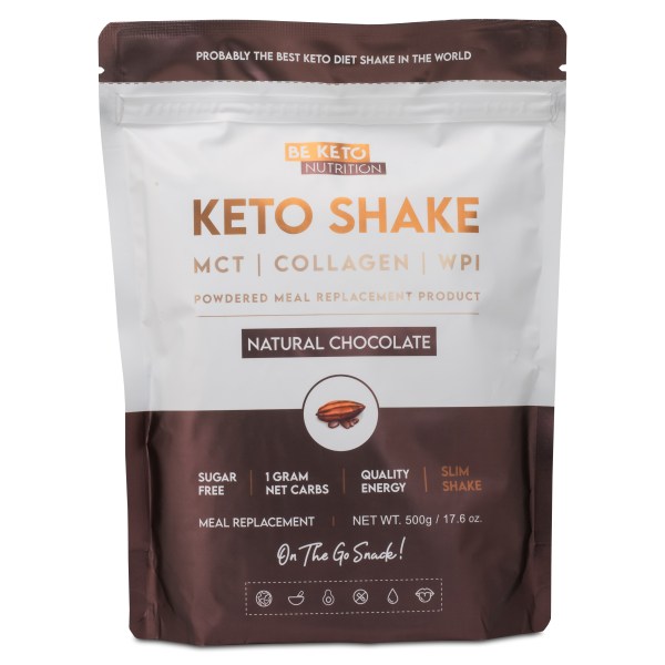 BeKeto KETO Shake, Natural Chocolate, 500 g | Livsmedel - Färdiga mål & Mellanmål - Dietmål | Gymkraft