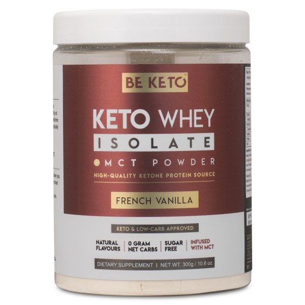 BeKeto KETO Whey + MCT, French Vanilla, 300 g | Träningstillskott - Proteinpulver - Vassleprotein | Gymkraft