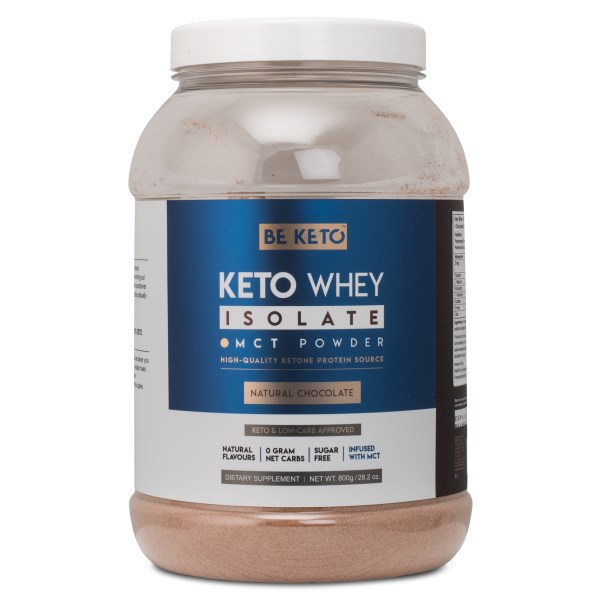 BeKeto KETO Whey + MCT, Chocolate, 800 g | Träningstillskott - Proteinpulver - Vassleprotein | Gymkraft