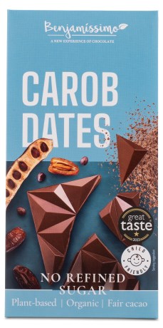 Miniatyrbild Benjamissimo Choklad Mylk, Carob & Dadlar, 60 g