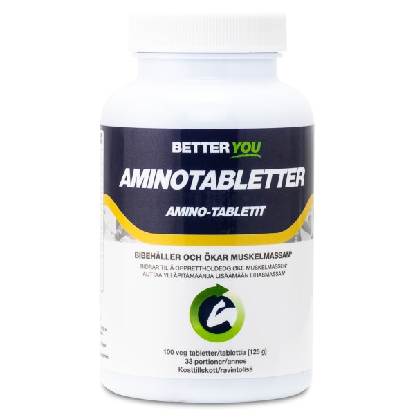 Better You Amino Tabletter, 100 tabl | Träningstillskott - Aminosyror - EAA | Gymkraft
