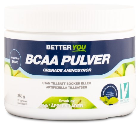 Miniatyrbild Better You BCAA Pulver, pple/Flder, 250 g