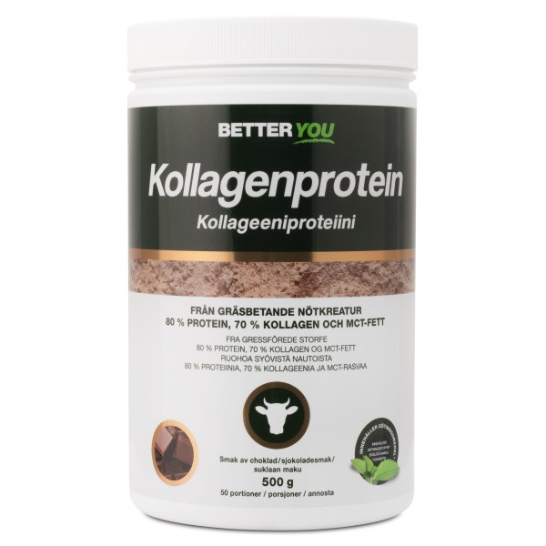 Better You Kollagenprotein, Choklad, 500 g | Livsmedel - Till Skafferiet - Benbuljong | Gymkraft