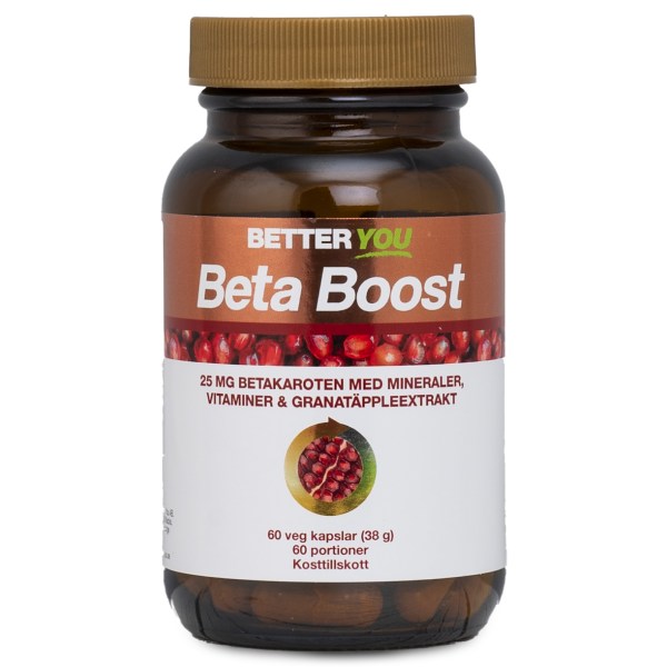 Better You Beta Boost, 60 kaps | Vitamin & Mineraltillskott - Betakaroten | Gymkraft