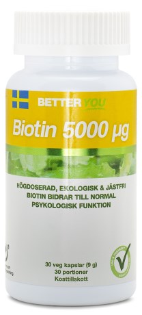 Miniatyrbild Better You Biotin 5000, 30 kaps