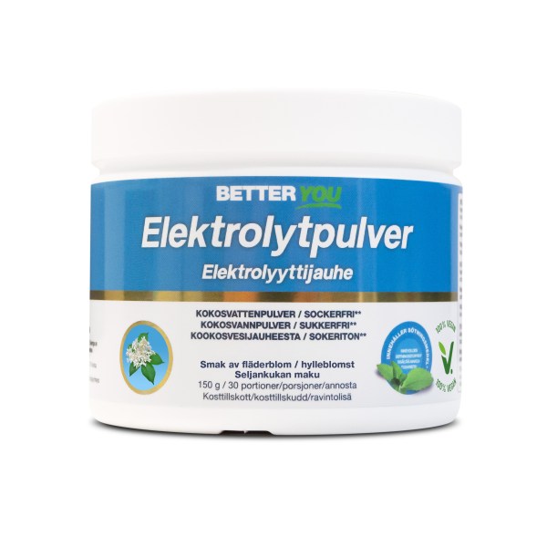 Better You Elektrolytpulver, Fläder, 150 g