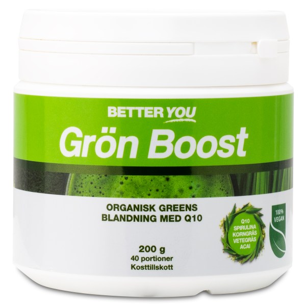 Better You Grön Boost Pulver, 200 g | Hälsa - Detox - Näring & Greens | Gymkraft