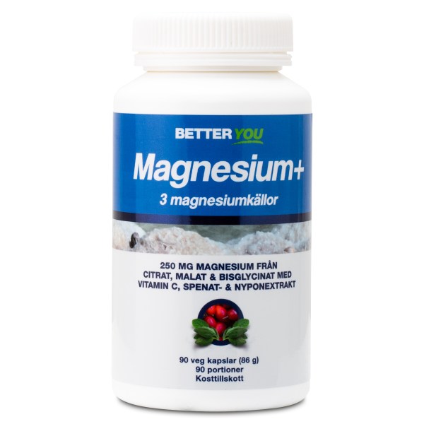 Better You Magnesium Plus, 90 kaps | Vitamin & Mineraltillskott - Mineraler - Magnesium | Gymkraft