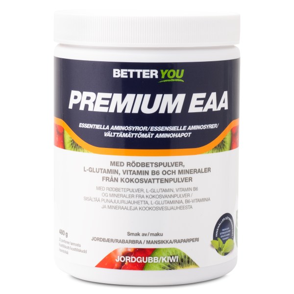 Better You Premium EAA, Jordgubb/Kiwi, 480 g | Träningstillskott - Aminosyror - EAA | Gymkraft