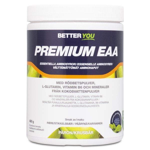Better You Premium EAA, Päron/Krusbär, 480 g | Träningstillskott - Aminosyror - EAA | Gymkraft