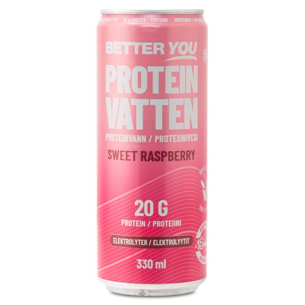 Better You Proteinvatten m Elektrolyter, Sweet Raspberry, 1 st | Träningstillskott - Efter Träning - Färdiga proteinshakes | Gymkraft