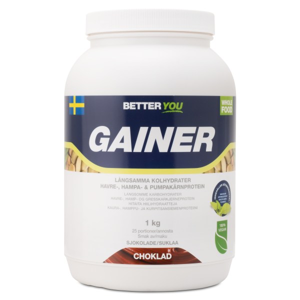 Better You Vegetarisk Gainer, Choklad, 1 kg | Träningstillskott - Efter Träning - Gainers | Gymkraft