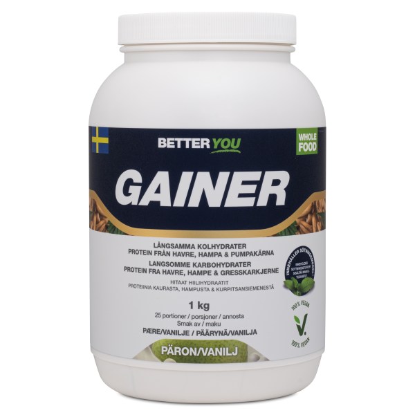 Better You Vegetarisk Gainer, Vanilj/päron, 1 kg | Träningstillskott - Efter Träning - Gainers | Gymkraft