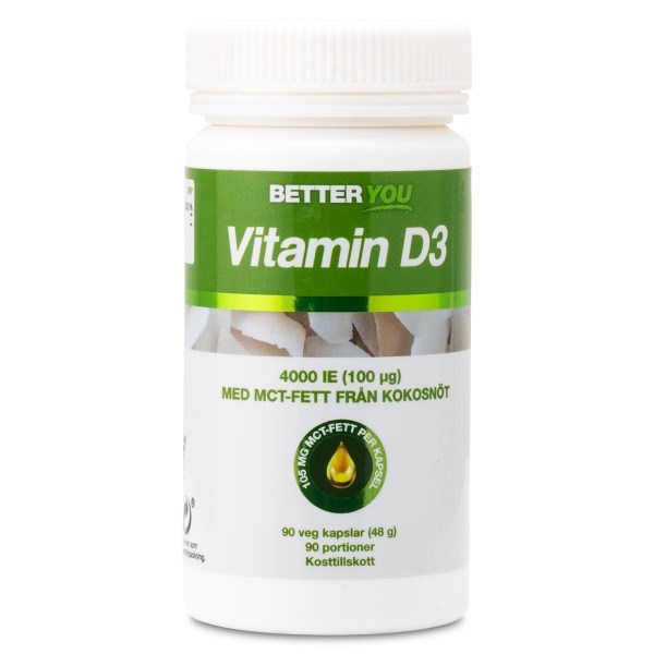 Better You Vitamin D3, 90 kaps | Vitamin & Mineraltillskott - Vitaminer - D-vitamin | Gymkraft