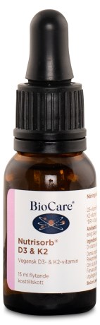Miniatyrbild BioCare Nutrisorb D3 + K2, 15 ml