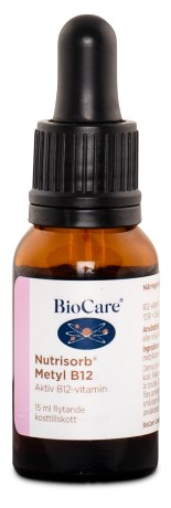 Miniatyrbild BioCare Nutrisorb Liquid Methyl B12, 15 ml
