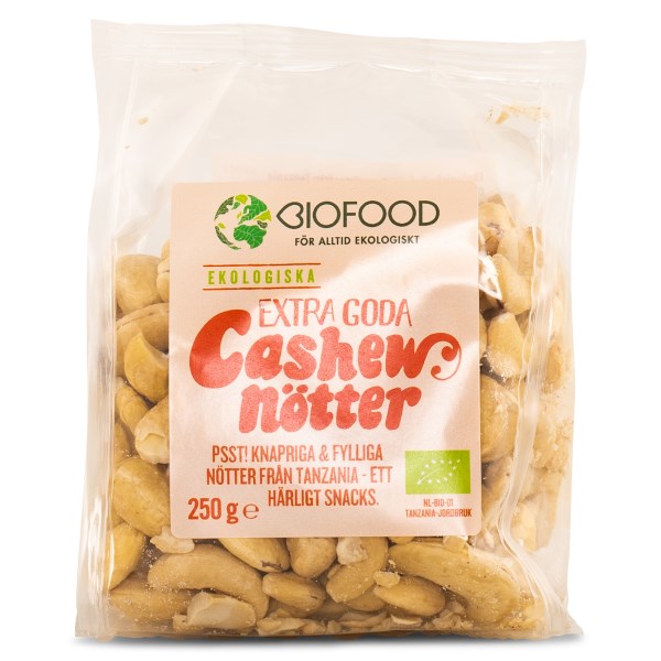 Biofood Cashewnötter EKO, 250 g