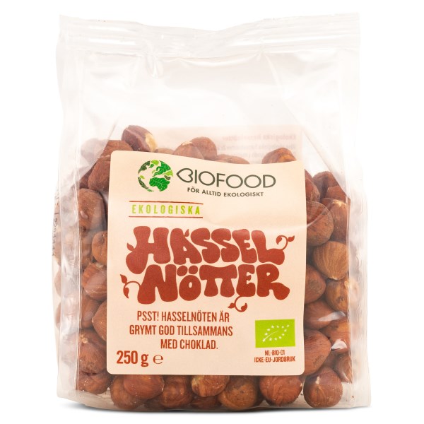 Biofood Hasselnötter EKO, 250 g