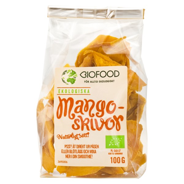 Biofood Mangoskivor Torkade 100 g