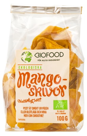 Miniatyrbild Biofood Mangoskivor Torkade, 100 g