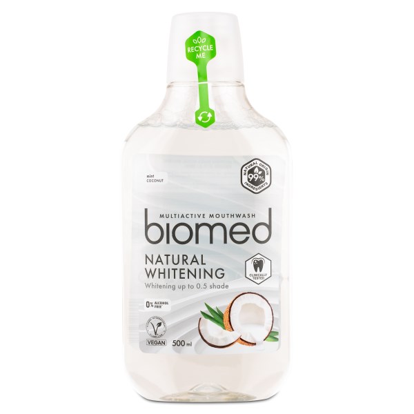 Biomed Munskölj, Natural Whitening, 500 ml