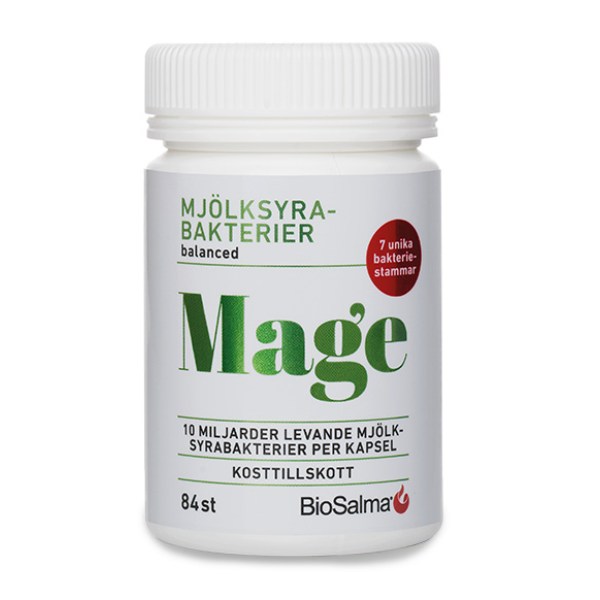 BioSalma Mjölksyrabakterier 7 stammar, 84 Kaps | Hälsa - Mage & Tarm - Mjölksyrabakterier | Gymkraft