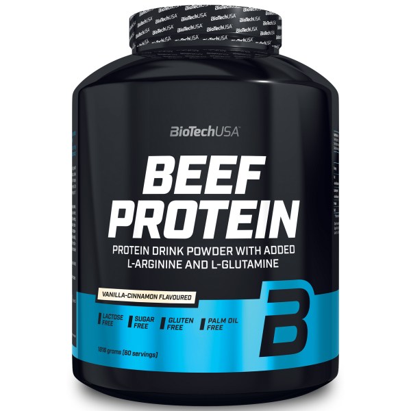 BioTechUSA Beef Protein, Vanilla Cinnamon, 1816 g