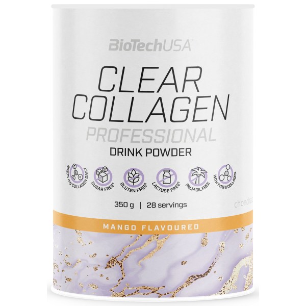 BioTechUSA Clear Collagen Professional, Mango, 350 g
