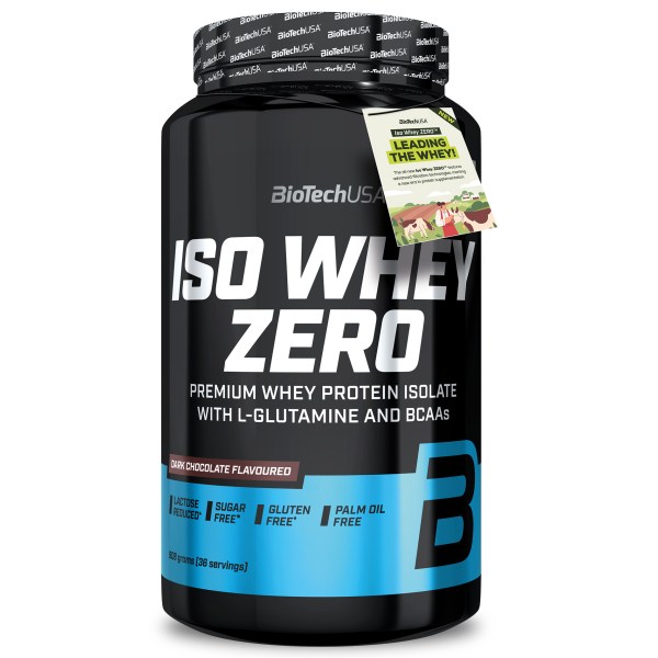 BioTechUSA BioTechUSA Iso Whey Zero, Dark chocolate, 908 g