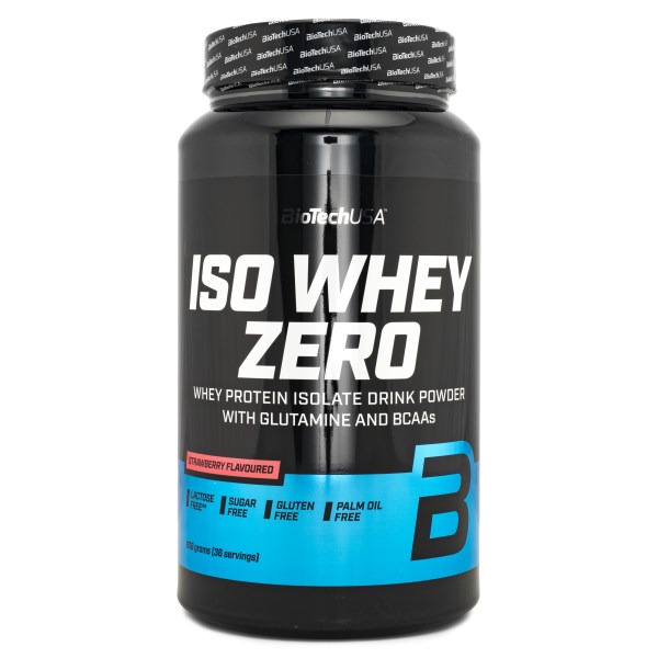BioTechUSA Iso Whey Zero, Strawberry, 908 g