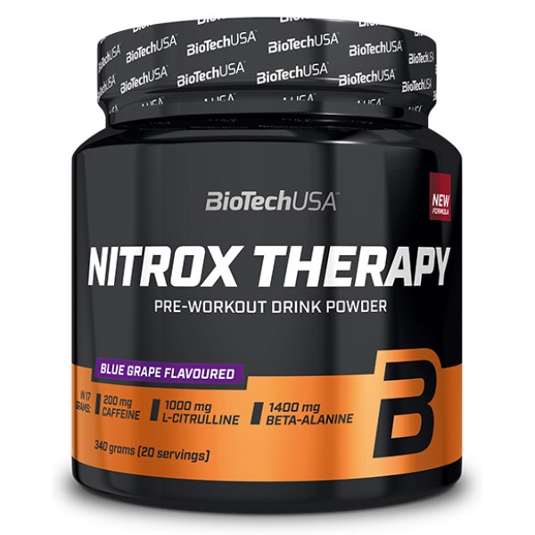 BioTechUSA Nitrox Therapy, Blue Grape, 340 g