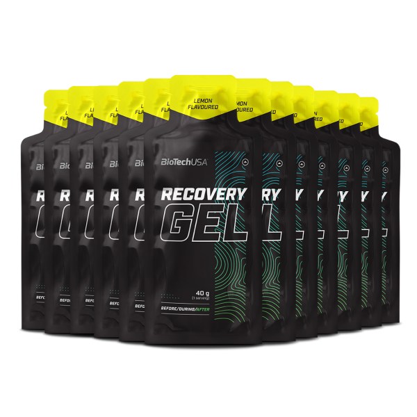 BioTechUSA Recovery Gel, Lemon, 12-pack