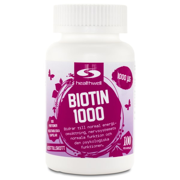 Healthwell Biotin 1000 100 kaps